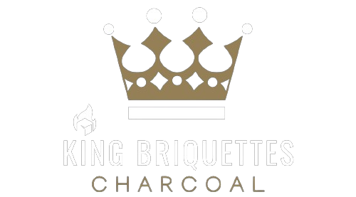 King Briquettes Charcoal white logo